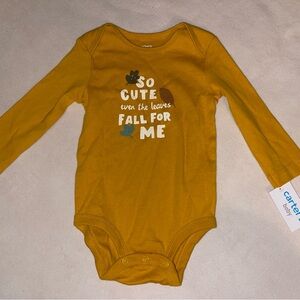 Carter's‎ Mustard Long Sleeve Bodysuit